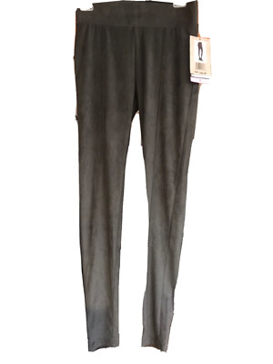 Seven7 Womens Size S Faux Leather Leggings Pants Gunmetal