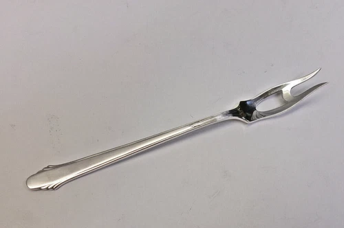 HUNT CLUB STERLING SILVER PICKLE/OLIVE SERVE FORK-CLASSIC 1930 GORHAM FINE