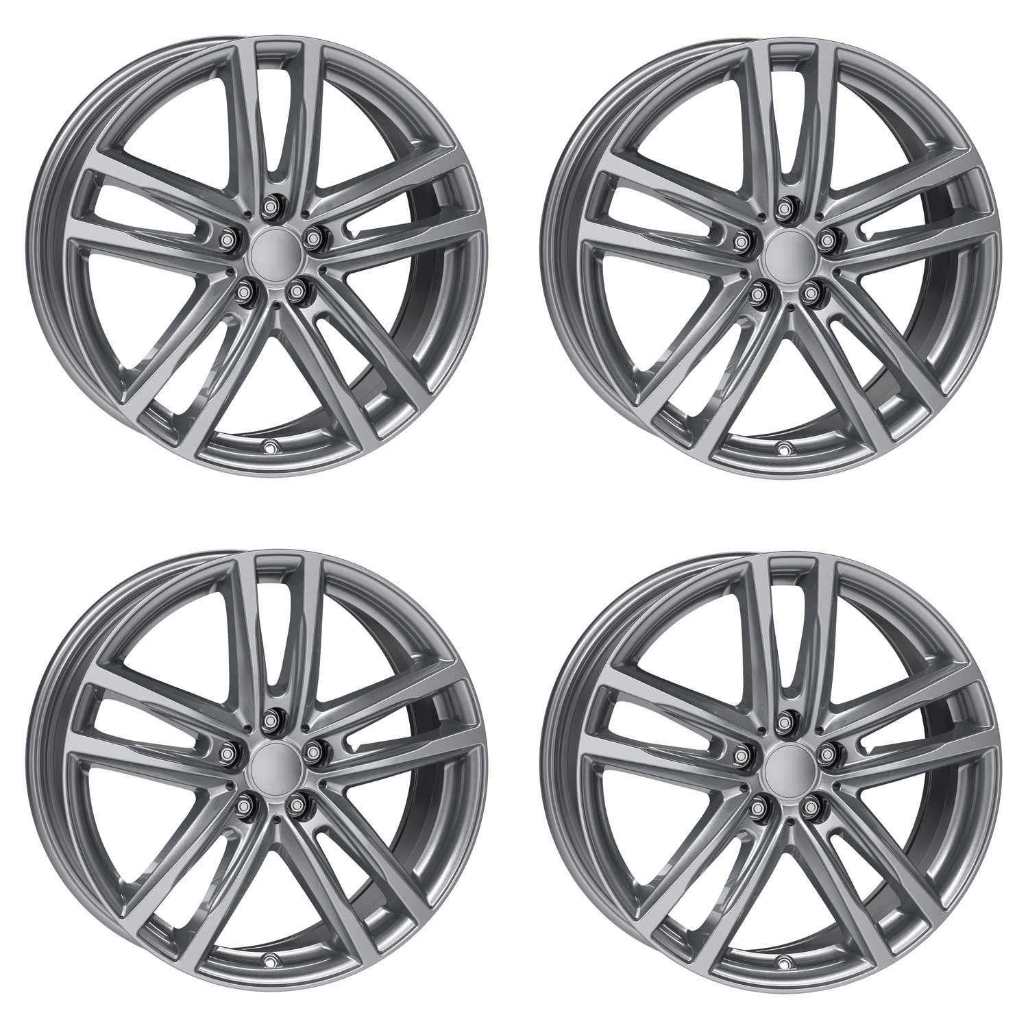 4 Rial X10 wheels 7.0Jx16 ET52 5x112 GRA for BMW 1 2