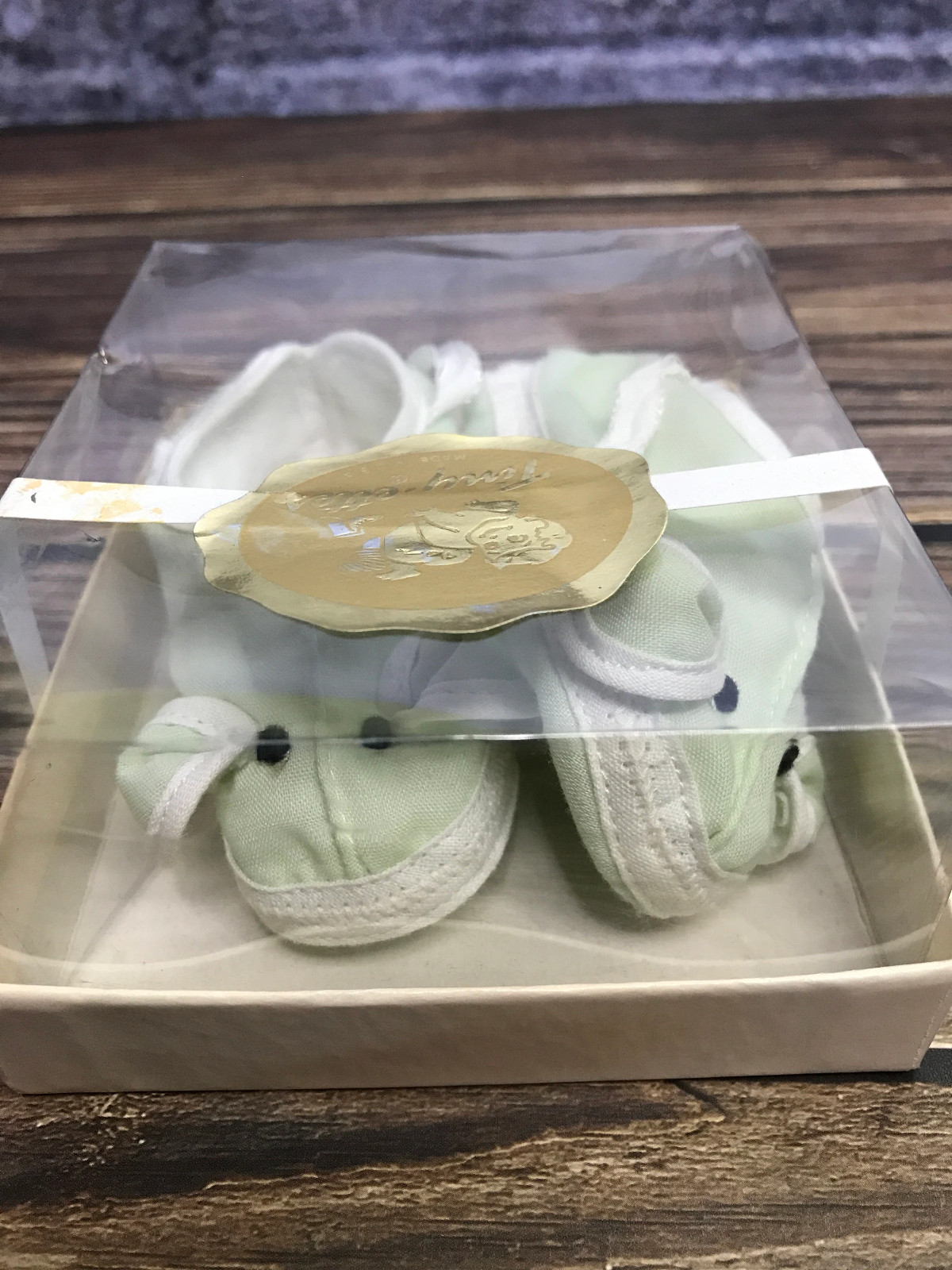 1960s Gold Seal Tiny-ettes Crib Baby Shoes Vintage Mint New
