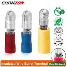 Female Male Bullet Electrical Wire Insulated Splice Crimp Connectors Terminals