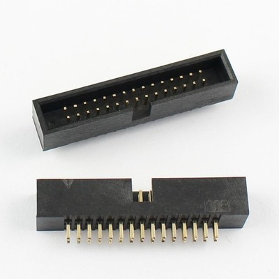 5Pcs 1.27mm Pitch 2x15 30 Pin Straight Male Shrouded Box Header IDC Connector *h