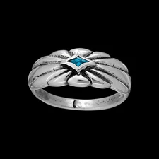 925 Sterling Silver Sun Ring, Size 7 Ring, Turquoise Sun Ring