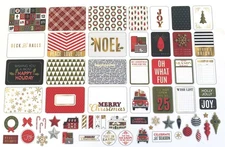 Becky Higgins Project Life DECK THE HALLS 100 Piece Cards & Embellishments