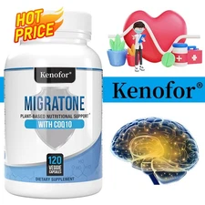 Plant Nutritional Supplement Capsules - Promote Brain Health - Reduce Migraines