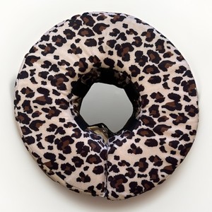 COMFURT Collar Stuffed NOT Inflatable Dog Cat Recovery Collar Cheetah Medium