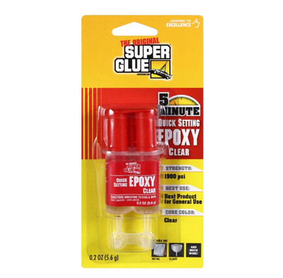 Brand New Super Glue Clear Quick-Setting Epoxy, 0.2 oz 1 Bottles