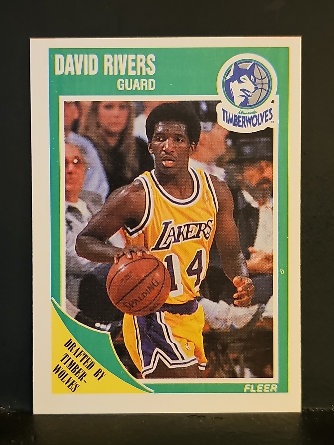 1989-90 Fleer #94 David Rivers TIMBERWOLVES 