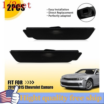 2/4/6 For 2010-2015 Chevy Camaro smoked Style Rear Reflectors Side Marker Lights