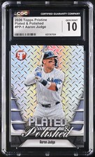 AARON JUDGE 2026 TOPPS PRISTINE PLATED & POLISHED CGC 10 GEM MINT YANKEES