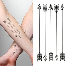 Small Cute Temporary Tattoo Arrow Arm Set of 2 X-223