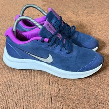 Nike Star Runner 3 GS Deep Royal Blue Fireberry Running Shoes DA2776-404 Size 5Y