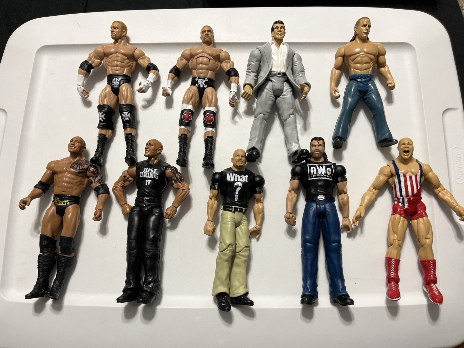 WWE Jakks Ruthless Aggression 14 Figure Lot Edge Kurt Angle Kane  Randy Orton