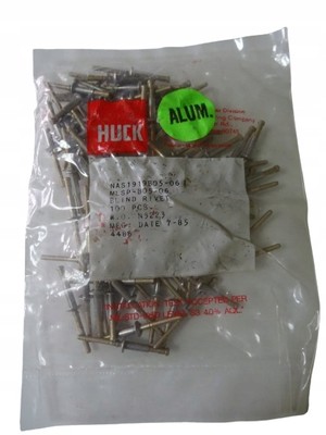 Nieten Blind rivet Huck NAS1919B05-06 100 Stück 