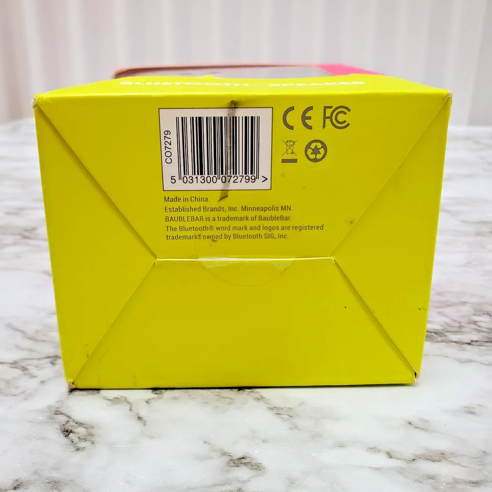 NEW BaubleBar Excellent Sound Bluetooth Speaker Silver  Speaker Factory Sealed  - Image 4 of 4