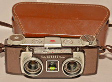 VINTAGE KODAK F3.5 35mm STEREO CAMERA W/CASE. WORKING WELL.