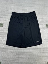 Nike Park II Shorts Youth Large Black Dri Fit Mid Rise Drawstring Athletic New