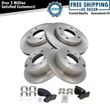 Semi Metallic Disc Brake Pad & Rotor Front & Rear Kit for Hyundai Kia