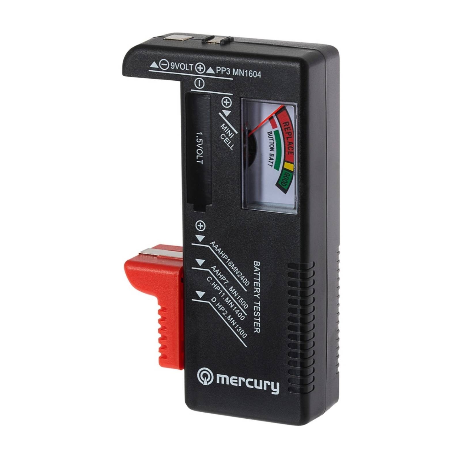 MPS Universal Analogue Battery Tester for AA, AAA, C, D, 9V PP3 & Coin Button Ce