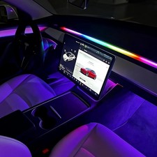 Tesla Model 3 Y 2021-2023 Interior Car Led Strip Lights Colors Ambient Lighting Tesla Model 3 Y 2021-2023 Interior Car Led Strip Lights Colors Ambient Lighting