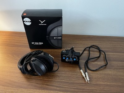 Limited Beyerdynamic DT 990 Pro 250 Ohm Black Studio Headphones + Amp