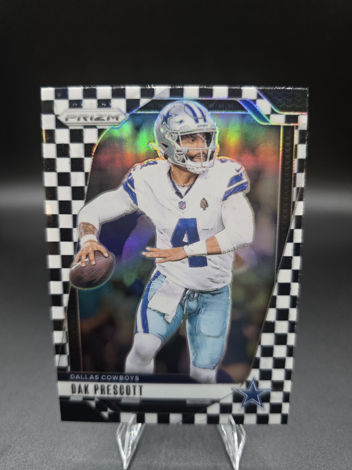 2024 Panini Prizm - Dak Prescott #73 Black & White Checker Prizm