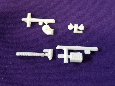 58 Impala RADIATOR TANK HORNS BATTERY HEATER from AMT 1:25 Model 1958 Chevrolet