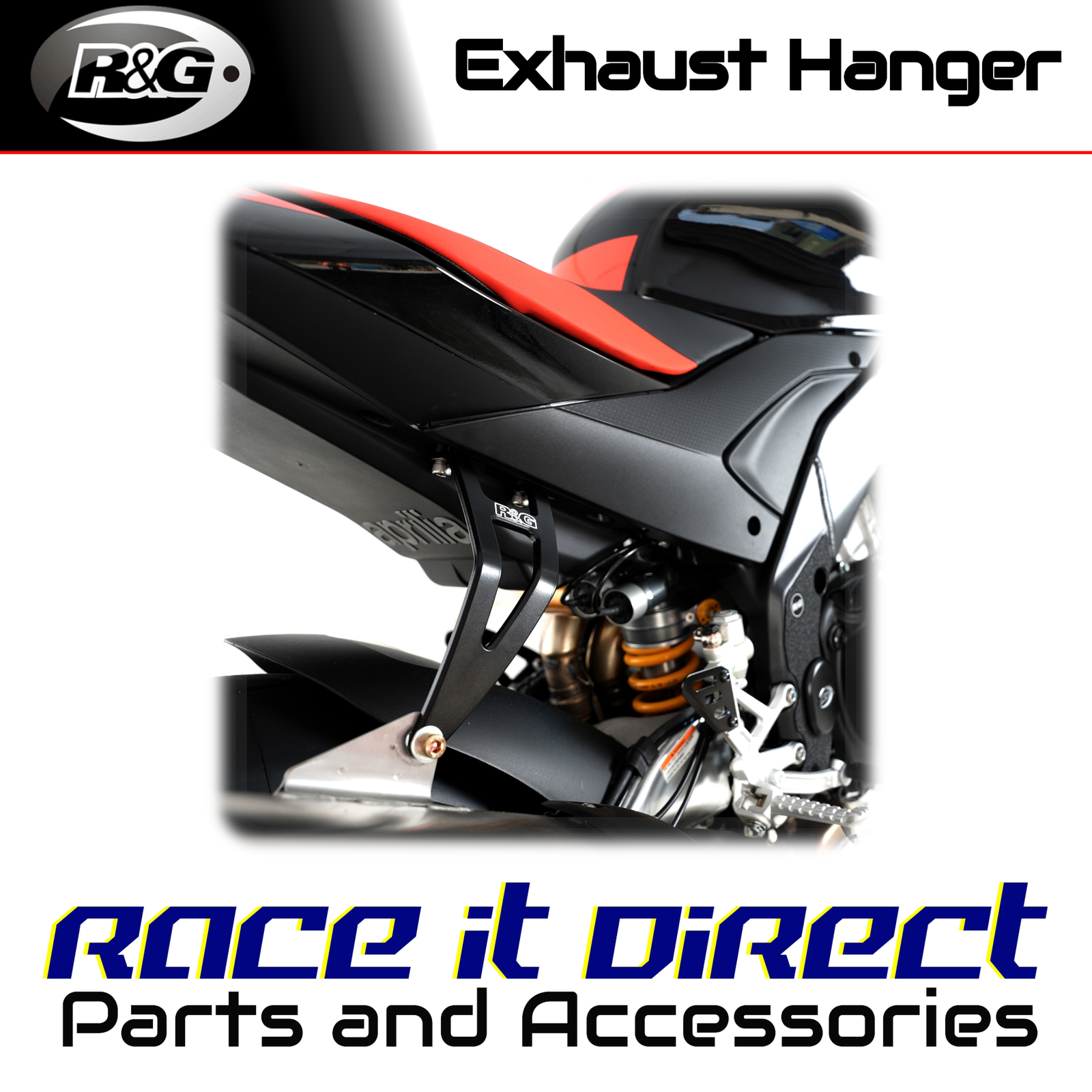 Exhaust Hangers for Aprilia Tuono V4 1100 Factory 2025-2026 R&G