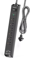 Surge Protector Power Strip - Extension Cord with 6 AC Outlets 4 USB 2 USB-C Po