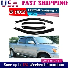 For 2000-2006 Toyota Tundra Exended Cab Window Visor Deflector Rain Guard 4pcs