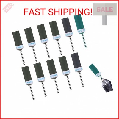 12Pcs 400-2000 Grit Sanding Drums for Dremel Rotary Tool, Sanding Bits Set, Meta