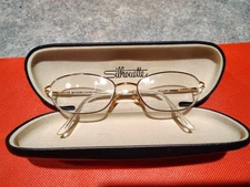 SILHOUETTE Genny Eyeglasses Italy Gold 5001 82017 138 Black Clamshell Case