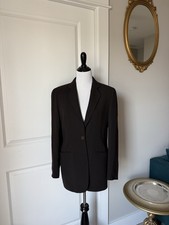 Giorgio Armani Blazer IT 38 Black Wool Made in Italy Tailored Jacket