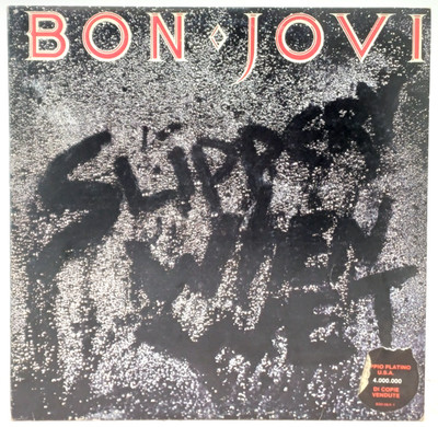SLIPPERY WHEN WET BON JOVI -VINYL LP 1986 -10 SONGS -MERCURY RECORDS -VINTAGE