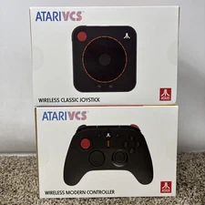 Atari VCS 800 Wireless Modern Controller And Classic Joystick Controller Lot NEW