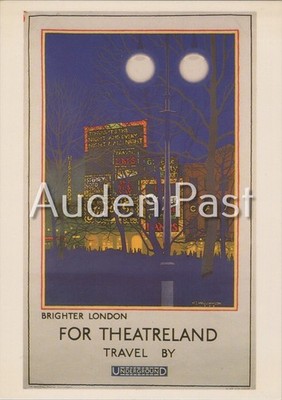 London Transport Museum Postkarte heller London Theatreland Underground Art