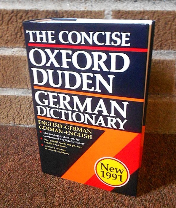 Concise Oxford-Duden German Dictionary (English and German Edition) 1991 HC/DJ