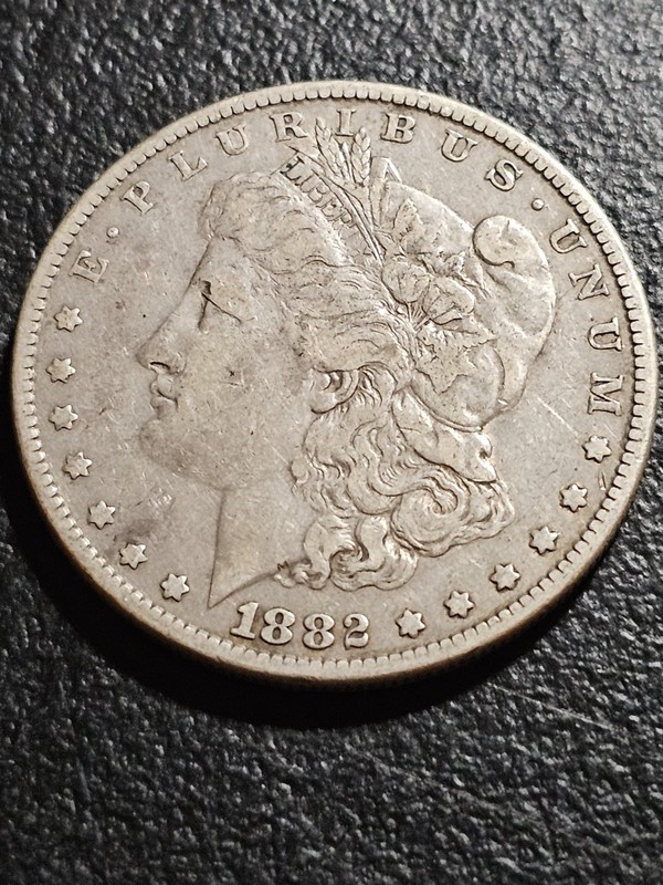 VF 1882 MORGAN SILVER DOLLAR