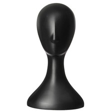 Female Head Model Foam Mannequin Head Wigs Hats Jewelry Display Stand Black US