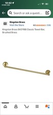 24 Kingston Brass BA311BB Classic Towel-Bar, Brushed Brass
