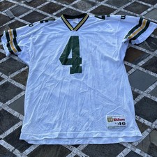 Vintage 90s Wilson Packers Brett Favre #4 NFL Jersey LG 46 1993 Made In USA