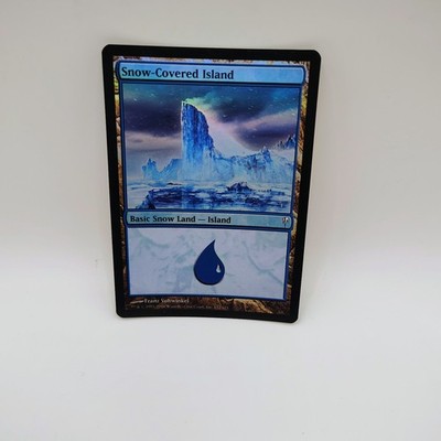 Snow-Covered Island Coldsnap Foil 152/155 LP Magic The Gathering 