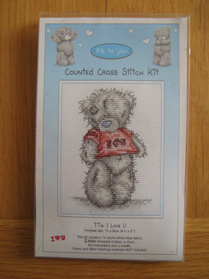 Anchor Tatty Teddy Me To You Counted Cross Stitch Kit TT14 I Love U
