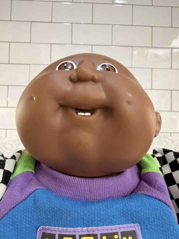Molde de cabeza de fábrica vintage Cabbage Patch Kids AA niño calvo OAAA #10 - raro difícil de encontrar Foto 3 de 4