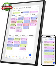 21.5Inch Digital Calendar Wall Touchscreen Smart Chore Chart Monthly and Weekly