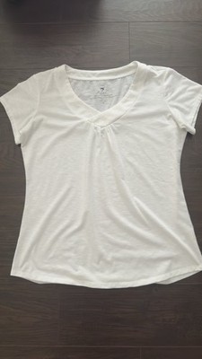 EUC Kuhl Sona White Tshirt Tee Top Women s Large Short Sleeve