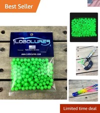 8mm Glow in the Dark Lure Rigging Beads - 400lb Leader Capacity - 100 Pack