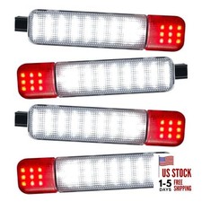 Led Interior Door Courtesy Light Compatible with 1999-2006 4pcs red and white