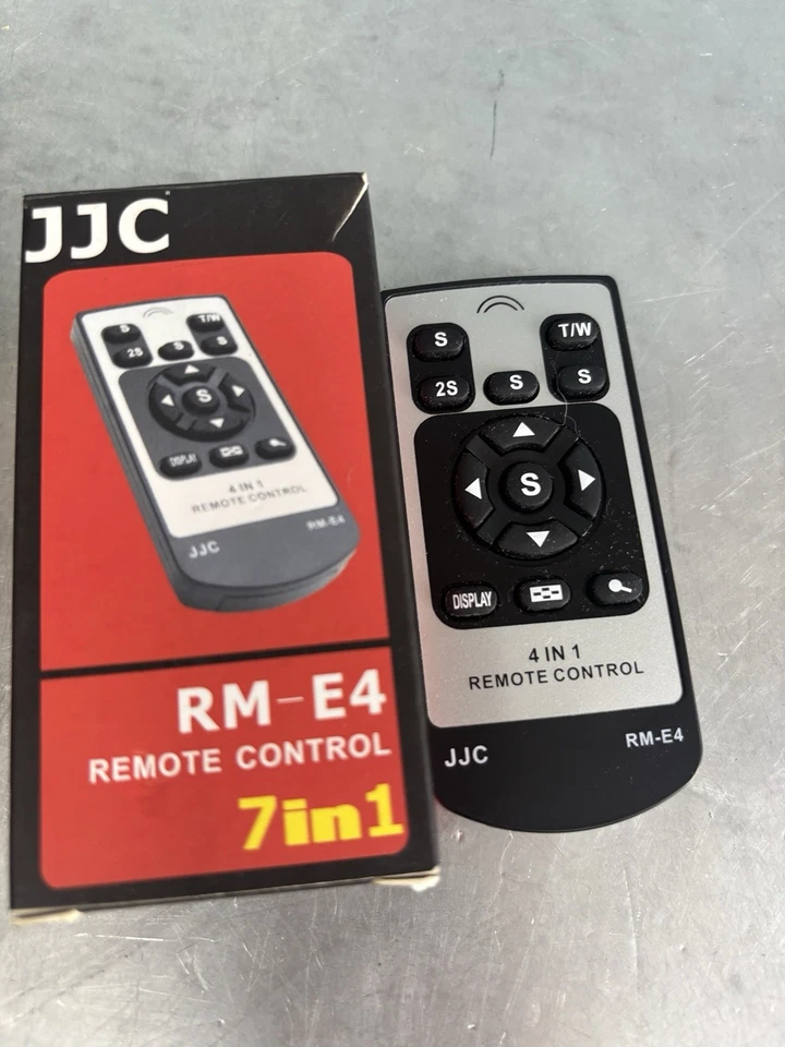 Wireless Remote For Canon Nikon Pentax JJC RM-E4 Complete Battery 2032 - Image 2 of 2