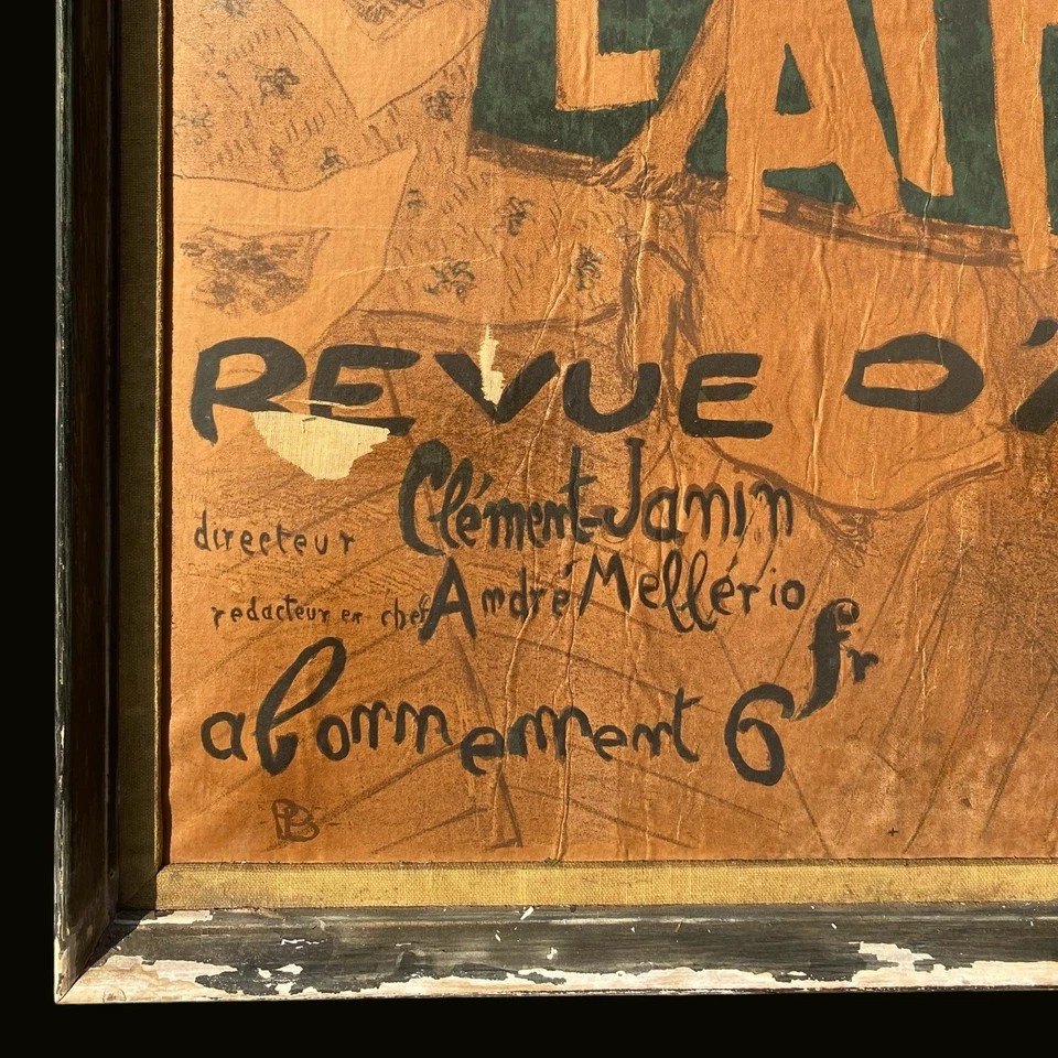 Antiguo póster de arte francés de los años 1890 Pierre Bonnard 23x32 en arte original Foto 3 de 4
